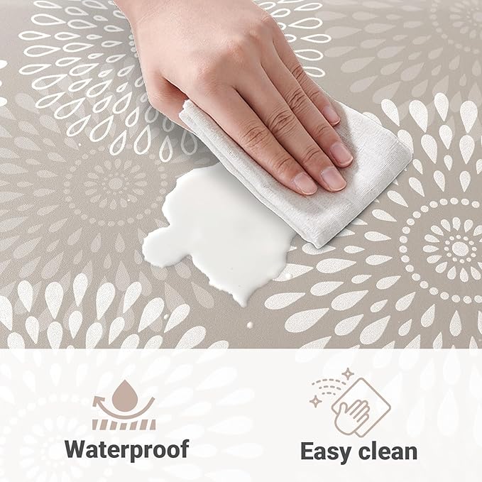 LuxStep Kitchen Mat Waterproof Kitchen Rugs for Floor Cushioned Anti-Fatigue Mat Non-Slip Standing Desk Mat Comfort Floor Mats for House Sink Office 17.3" x 39" Khaki