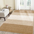 Smiry Dog Door Mat for Muddy Paws, Absorbs Moisture and Dirt, Low-Profile Entryway Mat with Non-Slip Backing, Entry Indoor Outdoor Doormat for Inside Floor (71x47 Inches, Beige, Striped)
