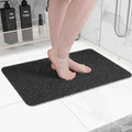 Hargiis Non-Slip Bathtub Mat, Anti Slip Shower Mat, Fast Drying Bathtub Mats, Foot Scrubber Mat, Anti Slip Mat for Tub, Floor, Bathroom, Kitchen, Home, Hotel (Black 24"×16")
