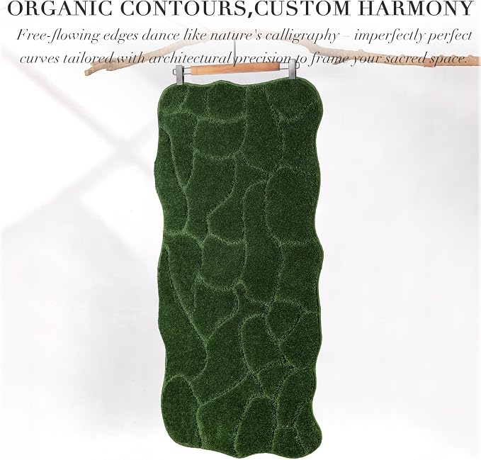BSICPRO Large Bathroom Rugs Runner, 24x59 Inches Long Bath Mats for Bath Non Slip, Soft Absorbent and Quick Dry Microfiber Bath Rugs for Bathroom, Machine Washable (Forest Green)