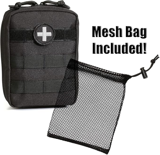 Orca Tactical First Aid Molle Pouch - Heavy Duty IFAK Pouch - Empty Medical Pouch Ideal for Military Use EMTs Law Enforcement Camping and Hiking - Med Pouch for Optimal Organization