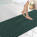 Smiry Bathroom Rugs Mat 70x24, Extra Soft Absorbent Chenille Bath Rugs, Non Slip Rubber Backing Machine Washable Quick Dry Bath Mats for Bathroom Floor, Tub, Shower, Home Decor Accessories, Green