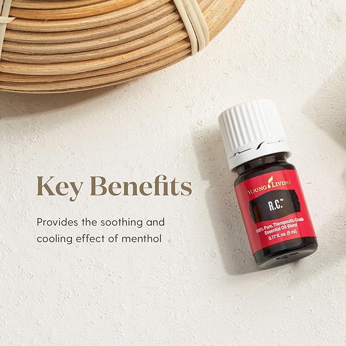 Young Living R.C. Essential Oil Blend – 100% Pure, Fresh Aroma for Diffuser & Topical Use, 5ml