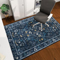 chakme Office Chair Mat for Hardwood Floor, 60"x45" Easy Glide Computer Desk Mat Protector for Rolling Chair Under Desk Rug Nonslip Backing, Machine Wash, (Floral)