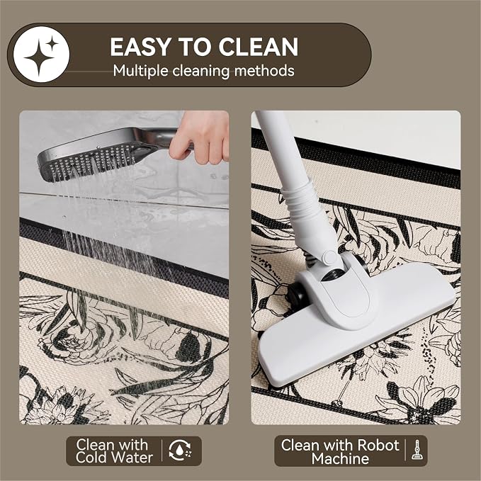 YDKGL Bathroom Rugs, Ultra Thin Bath Mat Fit Under Door Super Absorbent Non Slip Quick Dry Bath Mat, Rubber Backing Shower Mat Outside Shower