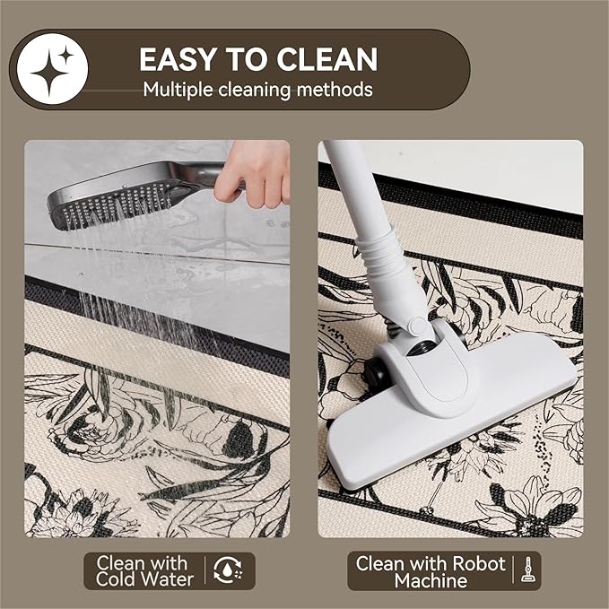 YDKGL Bathroom Rugs, Ultra Thin Bath Mat Fit Under Door Super Absorbent Non Slip Quick Dry Bath Mat, Rubber Backing Shower Mat Outside Shower
