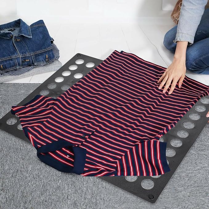 Clothes Folding Board, T-Shirt Folder, Fast Foldable Household Liner Sorter, Home Storage Tool, Laundry Sorter Helper Liner for Dorm Travel Hotel
