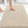 OLANLY Bathroom Rugs 35x24, Extra Soft Absorbent Chenille Bath Rugs, Rubber Backing Quick Dry, Machine Washable Bath Mats for Bathroom Floor, Tub and Shower, Home Decor Accessories, Sand