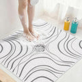 Square Shower Mat Non Slip: 24x24 Inch Extra Large Shower Mats for Inside Shower, Non Slip Shower Mat with Drain Hole in Middle- Anti Slip Shower Floor Mat, Loofah Shower Stall Mats for Elderly