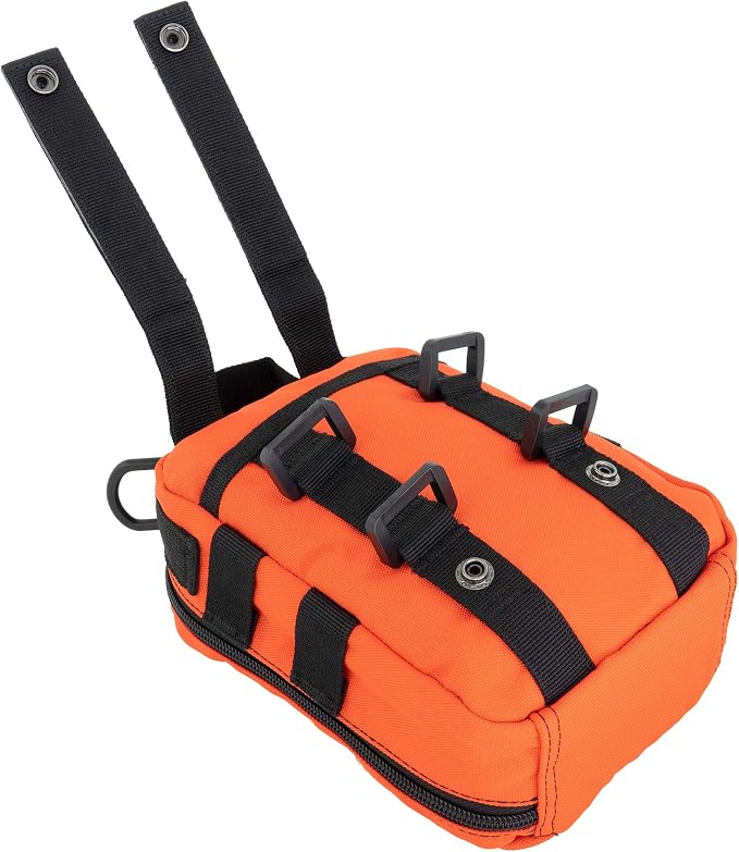 LINE2design First Aid (Ifak) Pouch EMS Bag - EMT Emergency Medical Trauma Pack Bags Tactical EDC Rescue Utility Gear IFAK Bags for Hiking Stop Bleeding Includes USA Patch - Orange