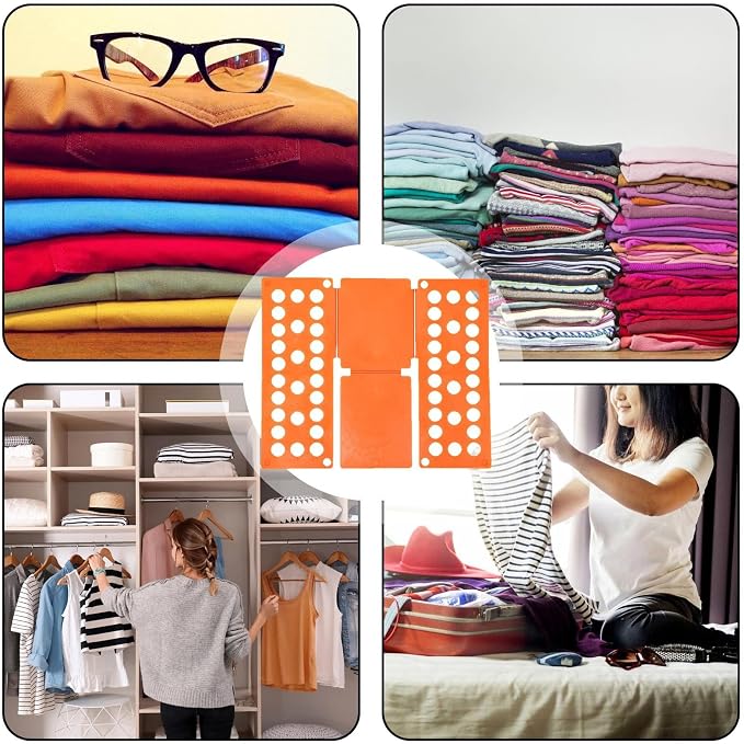 Clothes Folding Board, T-Shirt Folder, Fast Foldable Household Liner Sorter, Home Storage Tool, Laundry Sorter Helper Liner for Dorm Travel Hotel