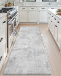 DEXI Kitchen Mats Cushioned Anti Fatigue, 23x59 Floor Padded Runner Rug Non Slip, Waterproof Standing Comfort Memory Foam for Front Sink Laundry, Light Grey