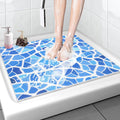 Shower Mat Bathtub Mat Non-Slip - 36x36 Inch, Soft Comfort Bath Mat with Drainage Holes, PVC Loofah Massage Bathmat for Shower, Tub, Bathroom, Wet Areas, Quick Drying