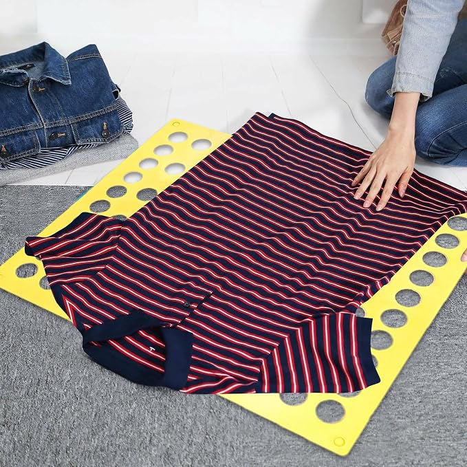 Clothes Folding Board, T-Shirt Folder, Fast Foldable Household Liner Sorter, Home Storage Tool, Laundry Sorter Helper Liner for Dorm Travel Hotel