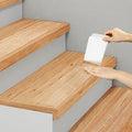 SMILOOL Clear Non Slip Stair Treads for Wooden Steps Indoor 5 Pack 6" x 30" Pre-Cut Anti Slip Stair Strips for Wood Stairs, Grip Tape Transparent Step Tread Grips for Dogs Kids and Pets, Waterproof
