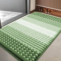 Kitinjoy Indoor Outdoor Door Mat, 40x32 Non-Slip Absorbent Dirt Trapper, Low-Profile Washable Inside Entrance Front Floor Mat, Sturdy Soft Entry Dotted Ombre Doormats for Entryway, Sage Green