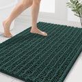 Smiry Bathroom Rugs Mat 40x32, Extra Soft Absorbent Chenille Bath Rugs, Non Slip Rubber Backing Machine Washable Quick Dry Bath Mats for Bathroom Floor, Tub, Shower, Home Decor Accessories, Green