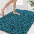 Smiry Bathroom Rugs Mat 40x32, Extra Soft Absorbent Chenille Bath Rugs, Non Slip Rubber Backing Machine Washable Quick Dry Bath Mats for Bathroom Floor, Tub, Shower, Home Decor Accessories, Lake Blue