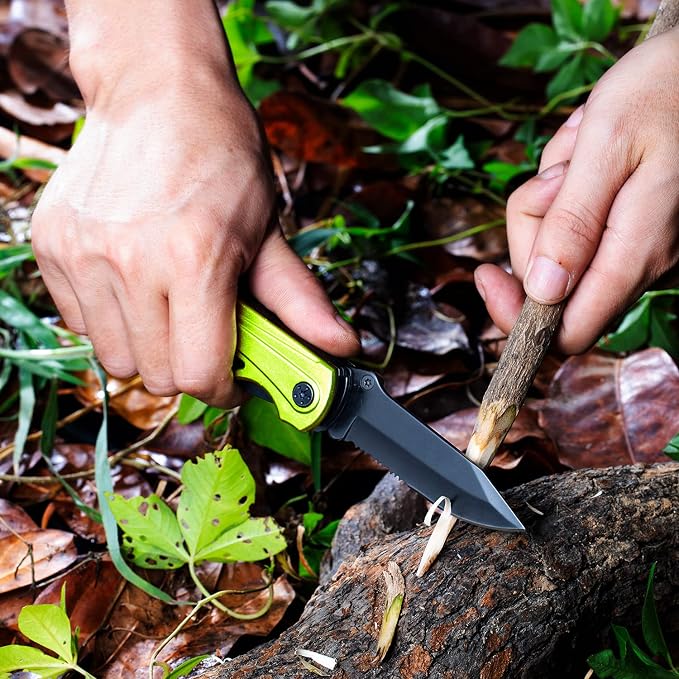 RoverTac 15-in-1 Pocket Multitool Knife - Folding Knife with Pliers, Bottle & Can Opener, Phillips Screwdriver + 9 Bits, Nylon Sheath - EDC Multi Tool for Camping, Hiking & DIY - Gifts for Men & Dad