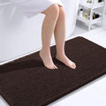 OLANLY Bathroom Runner Rugs 44x24, Extra Soft Absorbent Chenille Bath Rugs, Rubber Backing Quick Dry, Machine Washable Long Bath Mats for Bathroom Floor, Tub and Shower, Home Decor Accessories, Brown
