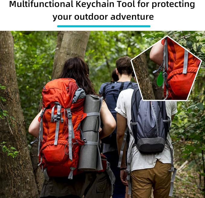 Cobee Keychain Bottle Opener Multi Tool, 2 Pcs 6-in-1 Keychain Pocket Tool for Bottle Opener, Screwdriver, Ruler, Wrench, Bit Driver, File Perfect Gifts for Boyfriends Husband Father