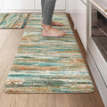 KIMODE Kitchen Mats for Floor Anti Fatigue 20"x47"+20"x32", Farmhouse Kitchen Rugs Sets of 2, Colorful Rugs for Kitchen Floor, Memory Foam Standing Mats for Laundry Office Sink Desk