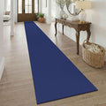 KOZYFLY Braided 2.5'x20' Runners Rugs for Hallway, Extra Long Washable Runner Rug, Woven Non Slip Kitchen Runner, Cotton Entryway Rug, Floor Carpet for Entry, Aisle, Hall, Royal Blue/Navy