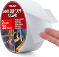 Grip Tape - Heavy Duty Anti Slip Tape Clear Outdoor/Indoor 2In*35Ft, Non Slip Roll/Stickers Easy to Cut Waterproof for Bathtub, Shower Floor, Pool, Stairs Safety Non Skid, Comfortable for Bare Foot