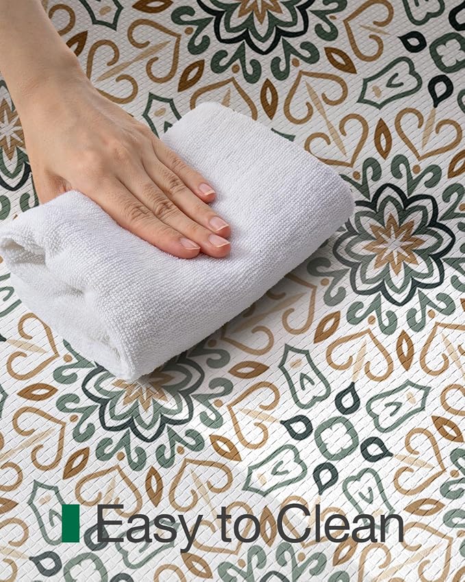 LUMI Anti Fatigue Kitchen Cushioned Mat for Floor, Padded Waterproof Runner for Standing, Stain Resistant Comfort Rugs for Home, Sink, Laundry, 24x87
