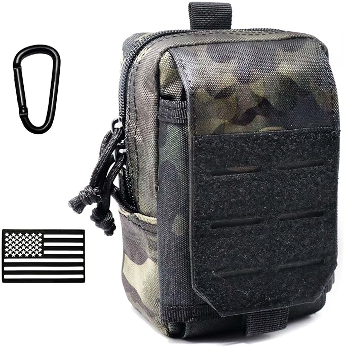 Tactical Molle Utility Pouch Cell Phone Pouch, Waist Bag Belt Pouch for Men, EDC Bag Gadget Organizer Vest Pack Purse Mobile Phone Case Hunting Compact Bag for Runing