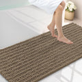 Smiry Bathroom Rugs Mat 59x20, Extra Soft Absorbent Chenille Bath Rugs, Non Slip Rubber Backing Machine Washable Quick Dry Bath Mats for Bathroom Floor, Tub, Shower, Home Decor Accessories, Camel