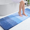 OLANLY Bathroom Runner Rugs Mat 59x20, Extra Soft Absorbent Microfiber Bath Rugs, Rubber Backing, Quick Dry, Long Bath Mats for Bathroom, Tub and Shower, Home Decor Accessories, Light Royal Blue