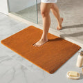 TYUU Orange Bathroom Rugs, Ultra Soft Bath Rugs Non Slip Washable, Super Absorbent Quick Dry Bath Mat with Rubber Backing for Bathroom Floor, Shower, or Sink, Orange 24" x 36"