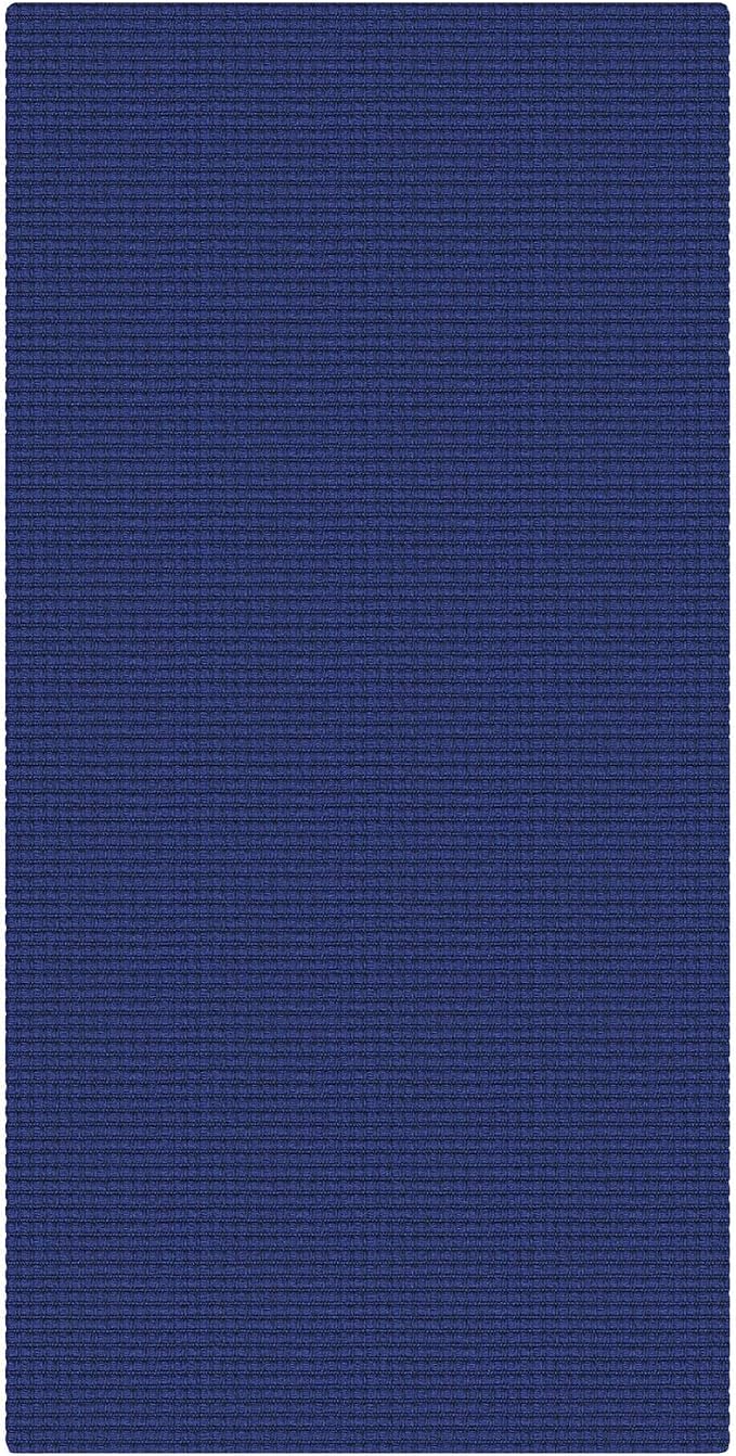 KOZYFLY 2x4 Entry Runner Rug, Small Washable Runners for Entryway, Woven Non Slip Door Mat Indoor Entrance, Front Porch Carpet for Foyer, Kitchen, Bedroom, Bathroom, Royal Blue/Navy