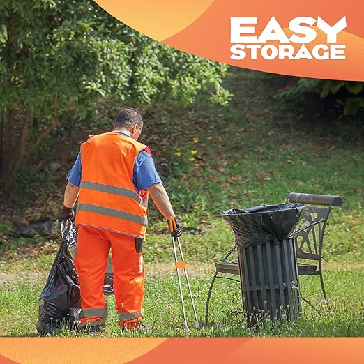 4 Pack 36" Reacher Grabber Tool Lightweight Litter Pick up Sticks Aluminum Rustproof Trash Grabber Garbage Picker Grabber Garden Leaf Cleaning Trash Tong Reaching Assist Tool for Elderly