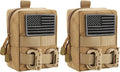 FRTKK 2 Pack Molle Pouches - Tactical Compact Water-Resistant EDC Pouch Bag Small Utility Pouch
