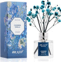 Airkeep Reed Diffuser Set,1.69 fl oz (50 ml) - Cashmere Vanilla Oil Diffusers with 8 Reed Sticks,Home Fragrance Reed Diffuser for Bathroom Shelf Decor