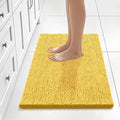 Bcoimo 30x20 Chenille Bath Mat – Non-Slip with Backing Bath Rug Ultra-Absorbent and Machine Washable Bathroom Mat Quick-Dry Design. Ideal for Bathroom Shower and Tub Areas