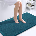 OLANLY Bathroom Runner Rugs 44x24, Soft Absorbent Chenille Bath Rugs, Rubber Backing Quick Dry, Machine Washable Long Bath Mats for Bathroom Floor, Tub and Shower, Home Decor Accessories, Peacock Blue