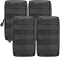 4-Pack Molle Pouch Tactical Molle Pouches Compact Utility EDC Waist Bag Pack