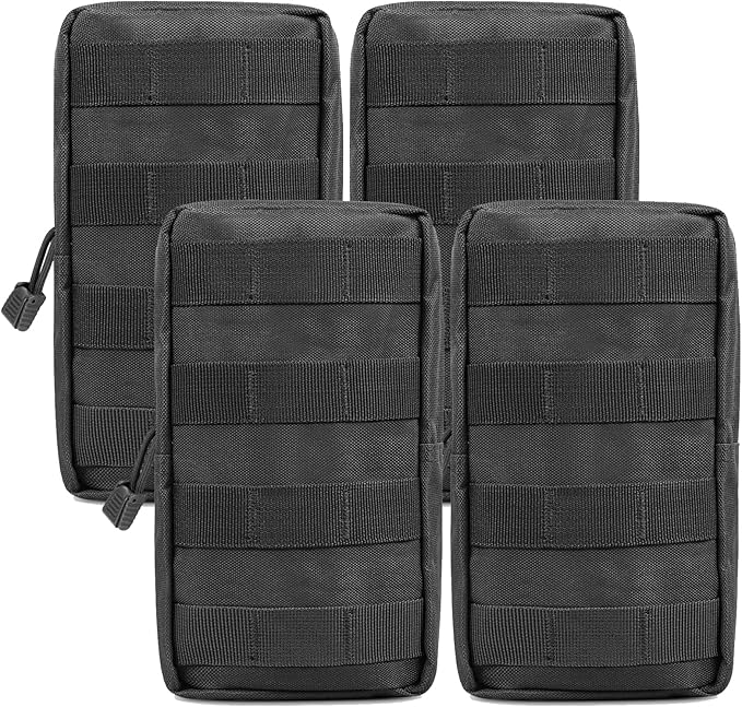 4-Pack Molle Pouch Tactical Molle Pouches Compact Utility EDC Waist Bag Pack