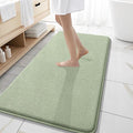 OLANLY Thick Memory Foam Bathroom Runner Rugs 47x20, Extra Soft Absorbent Long Bath Rug, Quick Dry, Non-Slip, Machine Washable Bath Mat for Bathroom, Tub and Shower, Home Decor Accessories, Sage Green