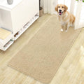 OLANLY Dog Door Mat for Muddy Paws 47x24, Absorbs Moisture and Dirt, Absorbent Non-Slip Washable Doormat, Quick Dry Chenille Mud Mat for Dogs, Entry Indoor Entryway Carpet for Inside Floor, Sand