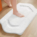 Bathroom Rug Mat, Extra Soft Absorbent Washable Bath Rug, Non-Slip Bath Mats for Bathroom, Tub and Shower, White, 20×32