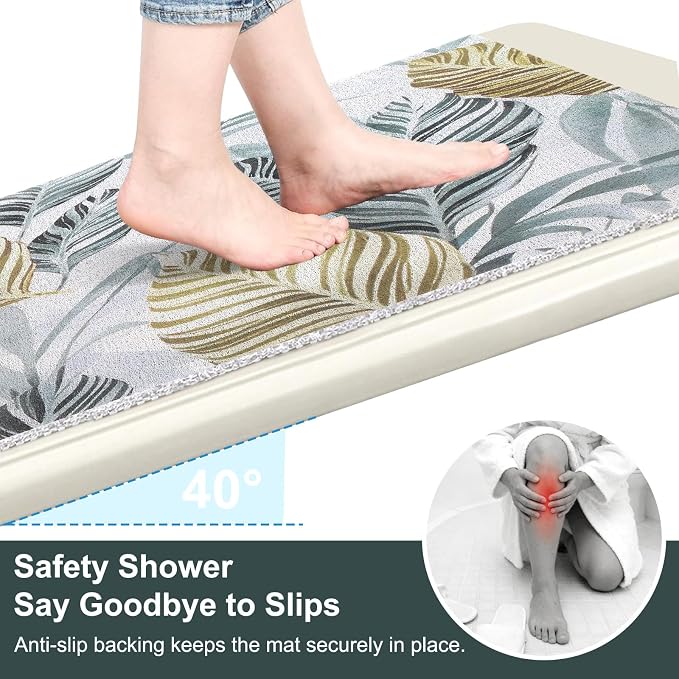Square Shower Mat, 32x32 Inch Extra Large Non Slip Shower Mats for Inside Shower, Soft PVC Loofah Shower Mat Anti Slip Quick Drying, Shower Stall Mats for Home, Holtel, Bathroom