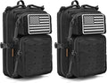 2 Pack Tactical Molle Utility Pouchs,Mini Belt Pouch EDC Pouch Tactical Phone Pouches Outdoor Admin Tool Pouch Medical EDC IFAK Pack with US Flag Patch