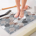 Shower Mat Bathtub Mat Non-Slip, 24x32 Inch, Soft Comfort Bath Mat with Drainage Holes, PVC Loofah Massage Bathmat for Shower, Tub, Bathroom, Wet Areas, Quick Drying
