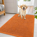 OLANLY Dog Door Mat for Muddy Paws 44x32, Absorbs Moisture and Dirt, Absorbent Non-Slip Washable Doormat, Quick Dry Chenille Mud Mat for Dogs, Entry Indoor Entryway Carpet for Inside Floor, Clay