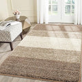 Smiry Dog Door Mat for Muddy Paws, Absorbs Moisture and Dirt, Low-Profile Entryway Mat with Non-Slip Backing, Entry Indoor Outdoor Doormat for Inside Floor (71x47 Inches, Khaki, Striped)