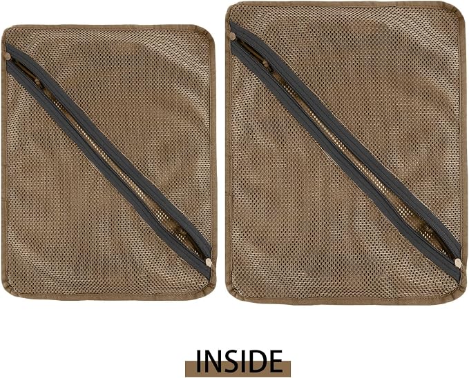 PETAC GEAR Tactical Storage Mesh Pouch Set,Insert Modular Utility Admin Pockets,Travel Organizer EDC Bag